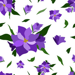Seamless pattern with floral background.
