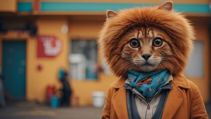 colorful hyper-realistic fantasy portraits of humanized animals