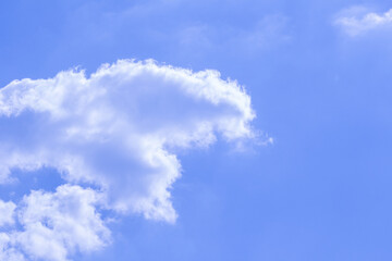 Blue clear sky cloudy white clouds background