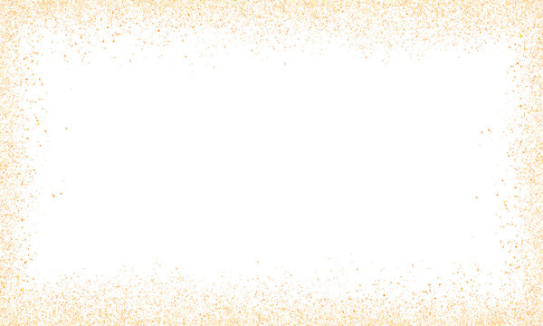 gold glitter rectangle luxury color frame border transparent background