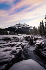 Jasper National Park Frozen Falls