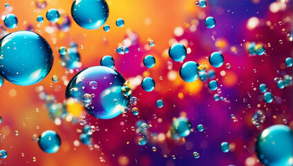 Obraz na płótnie Canvas water drops on colorfull background 