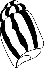 Hand drawn shell illustration on transparent background.
