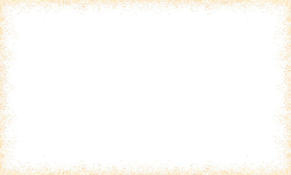 gold glitter rectangle luxury color frame border transparent background