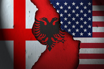 albania Between england and america.