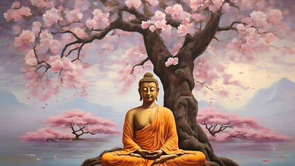 buddha statue in the lotus position
