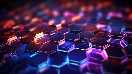 Obraz premium Modern digital abstract 3D background, can be used to describe network, process flow, digital storage, science, education etc.