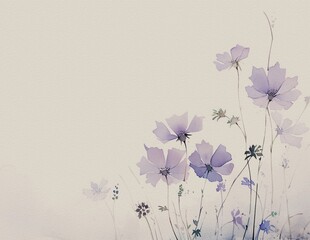 Wild flower paper texture