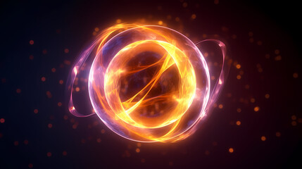 Fototapeta premium Modern digital abstract 3D background, can be used to describe network, process flow, digital storage, science, education etc.