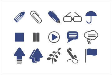 Professional Business Icons Collection for Elegant Designs