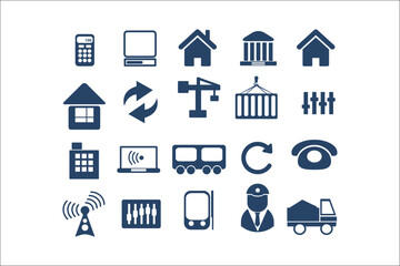 Professional Business Icons Collection for Elegant Designs