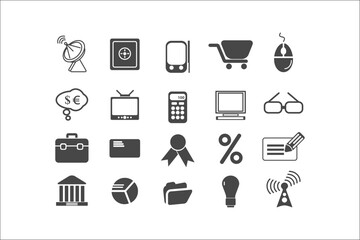 Professional Business Icons Collection for Elegant Designs