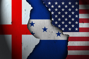 honduras Between england and america.