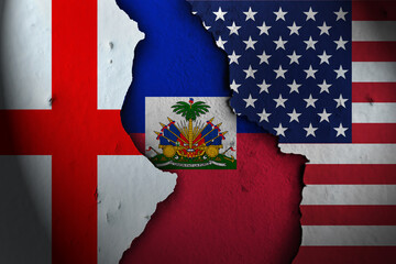 haiti Between england and america.