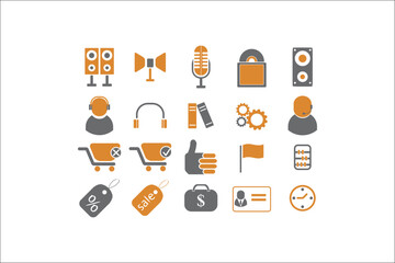 Professional Business Icons Collection for Elegant Designs