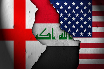 iraq Between england and america.