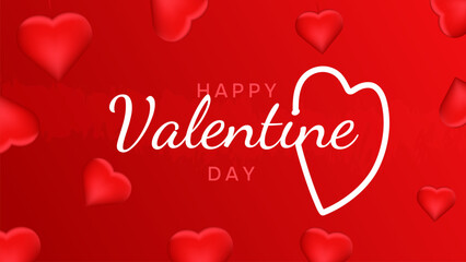 Free vector realistic valentine's day background