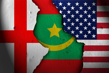 mauritania Between england and america.