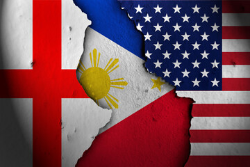 philippine Between england and america.