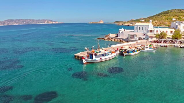 Greece island traditional greek village Pollonia