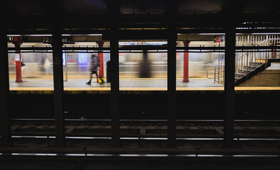 train station at night