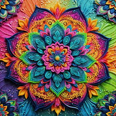 Mandala abstract colorful background