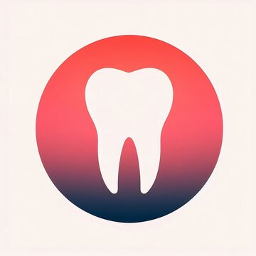 Logotipo de un diente sobre un fondo blanco