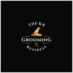 logo for dog grooming and beauty salons, etc