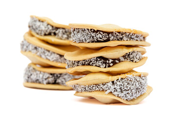 Alfajor (Hojarasca de Chancaca o manjar) Producto tradicional típico de las fiestas patrias de Chile.