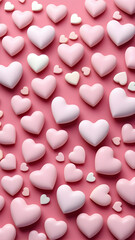 Cute Pastel Pink Hearts Candies