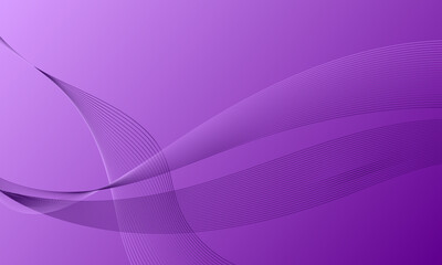 purple business lines wave curves on gradient abstract background