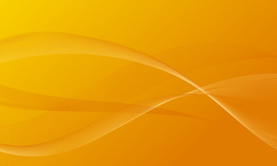 yellow soft lines wave curves with smooth gradient abstract background