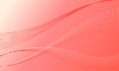 pink smooth lines wave curve on gradient abstract background