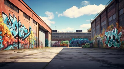 brick wall industrial background illustration concrete metal, urban vintage, abstract rough brick wall industrial background