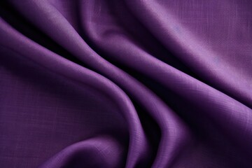 Purple satin, linen textiles, jeans fabric curves wave lines background texture for web design , banner , business concept. Generative AI