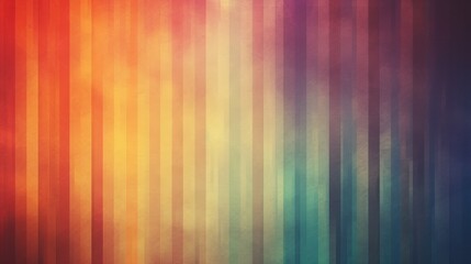 Abstract vintage background illustration of colorful geometry shapes in grunge color texture, Generative AI