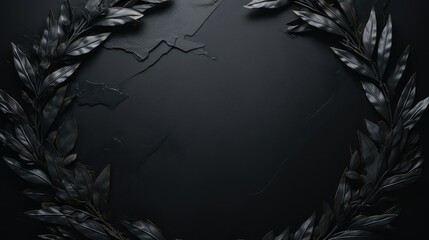 achievement black award background illustration recognition success, honor excellence, winner ceremony achievement black award background