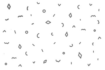
Hand drawn memphis background geometric style vector EPS 10