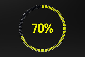 speedometer indicator performance measurement 3D illustration