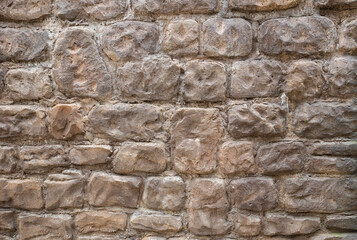 Medieval natural castle style brown stone pattern texture background