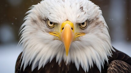 Obraz premium Bald Eagle Staredown