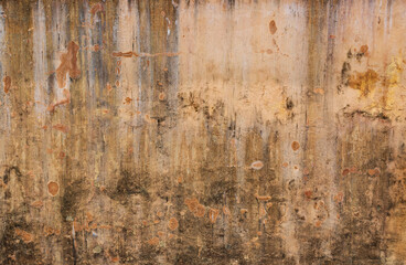 Old  weathered brown orange wall grunge texture wallpaper background