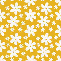 Cute vintage flower seamless pattern.vector ilustration.Great for textile,fabric,wrapping paper,and any print