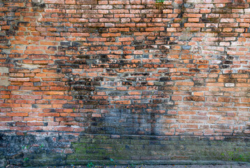 grunge rusty red cracked decor textured pattern style brick wall