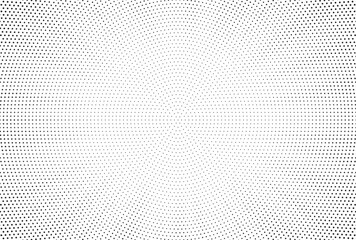 Halftone gradient sun rays pattern. Abstract halftone vector dots background. monochrome dots pattern. Vector background in comic book style with sunburst rays and halftone. Retro pop art design.	
