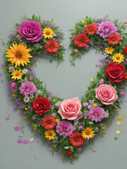 heart of roses
