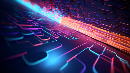 Globally connected communication technology globe showing concept of internet, internet of things, cyberspace, global business, innovation, big data science, digital finance, blockchain