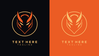 Modern e sport team vector logo