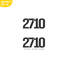 Creative Happy New Year 2710 Logo Design