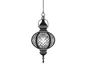 Traditional Islamic Lamps on transparent background